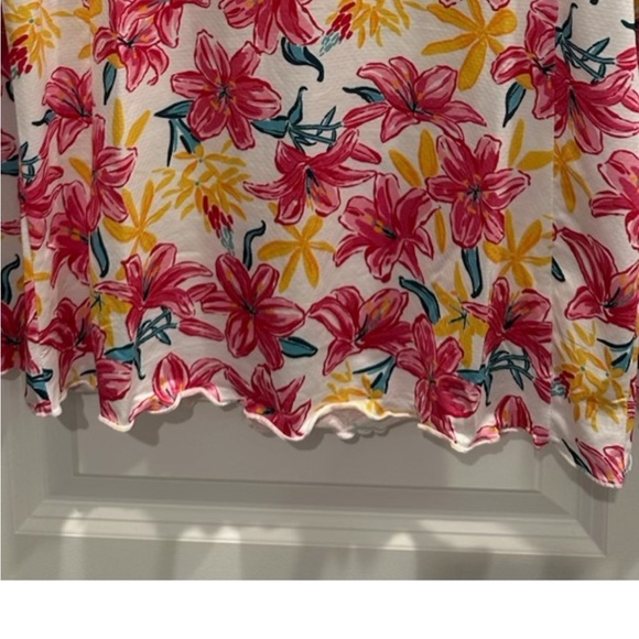 GOTTEX STUDIO LONG SLEEVE TOP WITH PEARL EDGE IN LILLY WHITE  SIZE MED - Picture 3 of 7